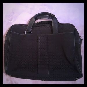 Coach signature logo briefcase